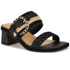 Nine West Women's Ebels Woven Block Heel Sandals